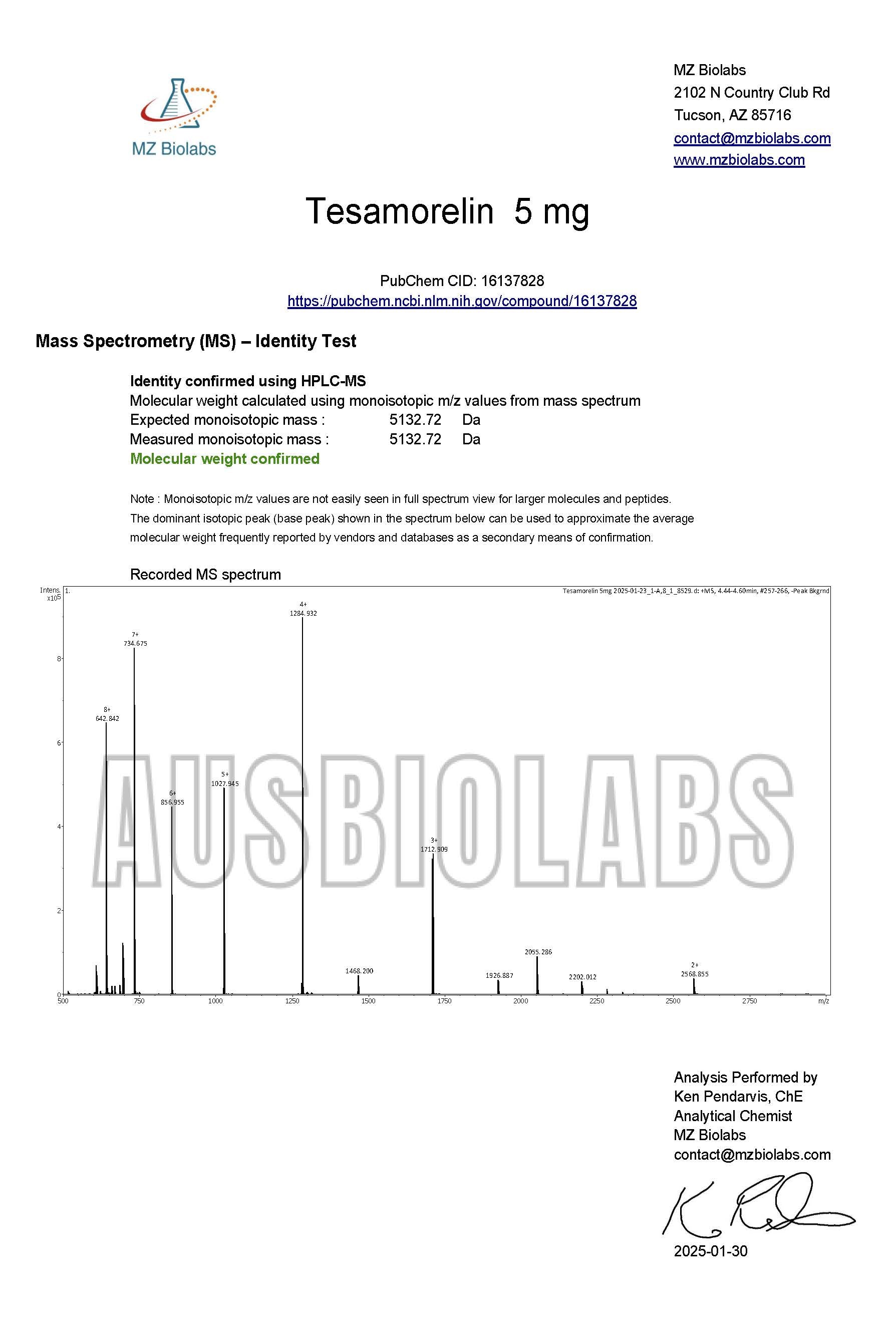Tesamorelin 5mg