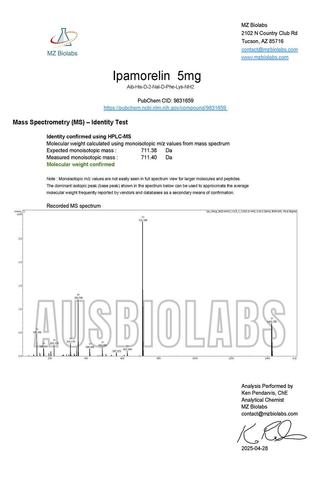 Ipamorelin 5mg