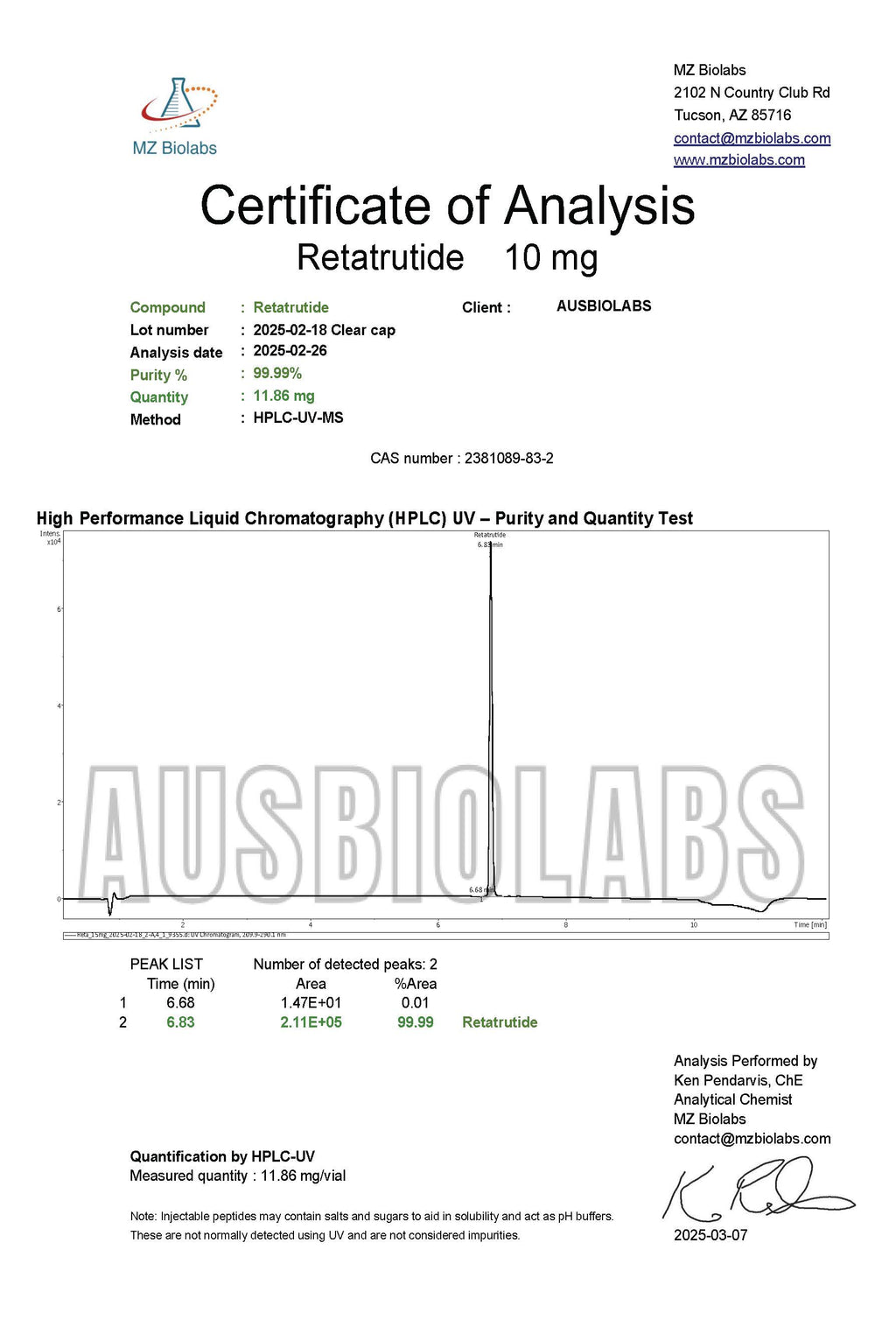 Retatrutide 10mg